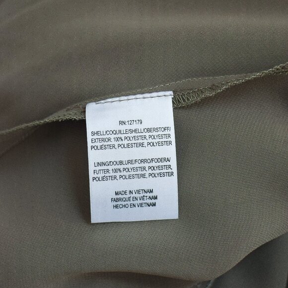 Jenny Yoo Tessa Moss Green Cowl Neck Floor Length Bridesmaid Dress Formal Sz 12 - Picture 11 of 15